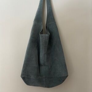 Blue haute hippie hobo w interior change bag